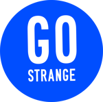 Logo_GoStrange_zonderkoffer_RGB_blauw_wit